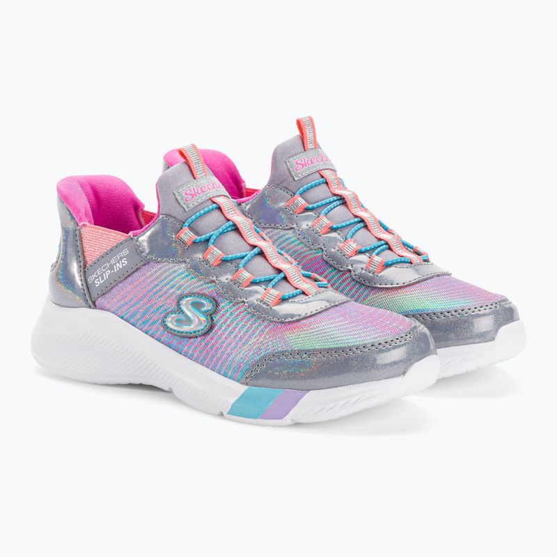 SKECHERS Slip-ins Dreamy Lites Colorful Prism gray/multi children's sneakers 4