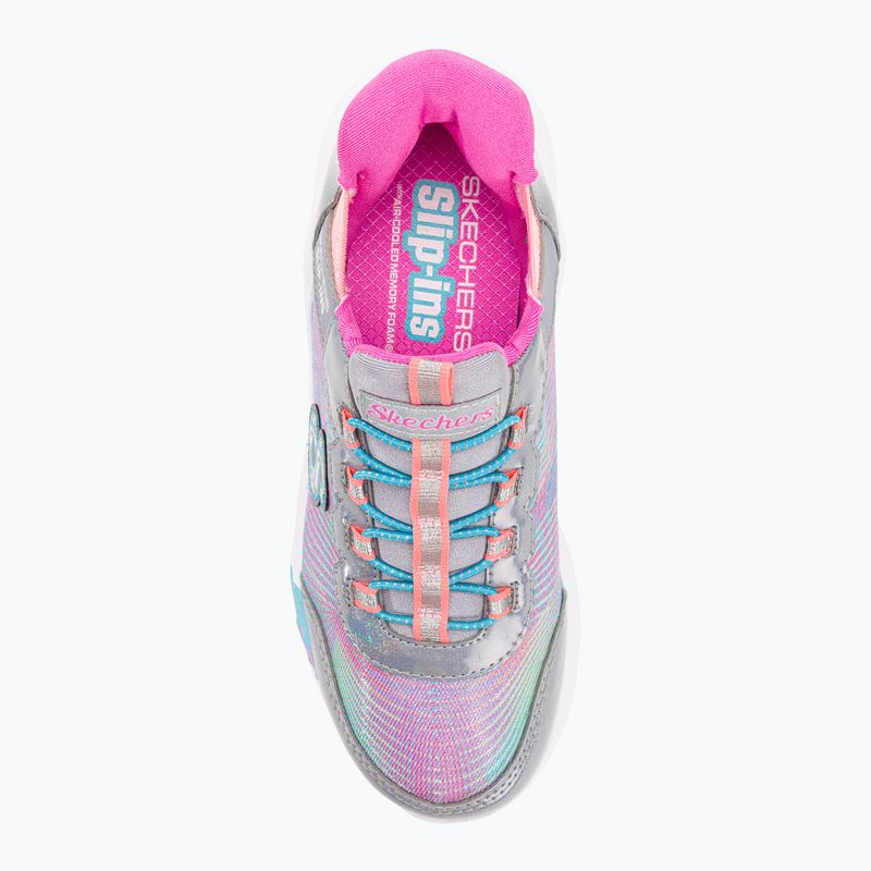 SKECHERS Slip-ins Dreamy Lites Colorful Prism gray/multi children's sneakers 6