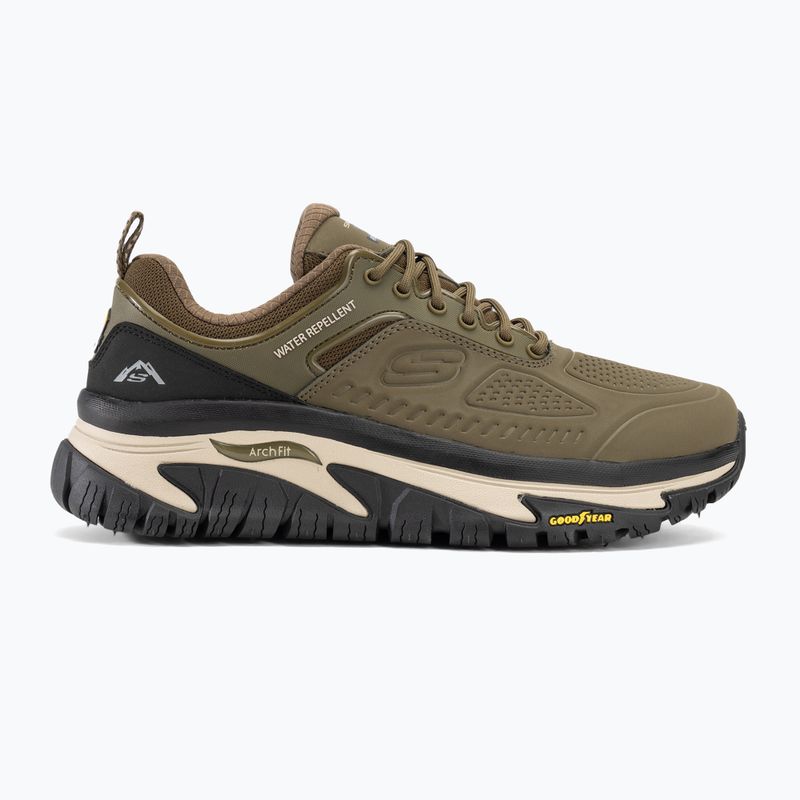 Men's SKECHERS Arch Fit Road Walker Recon olive/black shoes 2