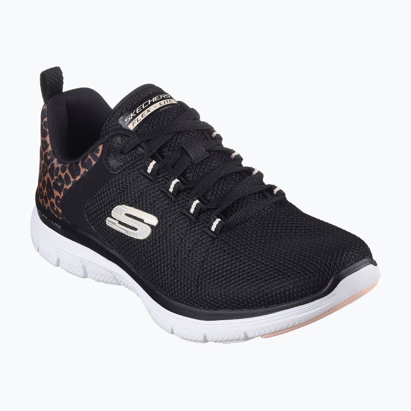 SKECHERS women's shoes Flex Appeal 4.0 Wild Ballad black/leopard 2