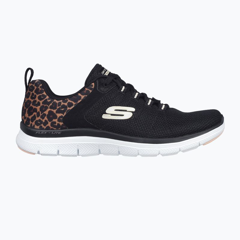 SKECHERS women's shoes Flex Appeal 4.0 Wild Ballad black/leopard