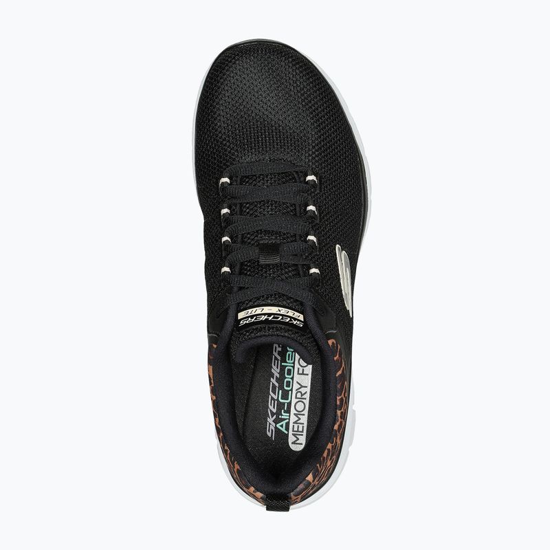 SKECHERS women's shoes Flex Appeal 4.0 Wild Ballad black/leopard 5