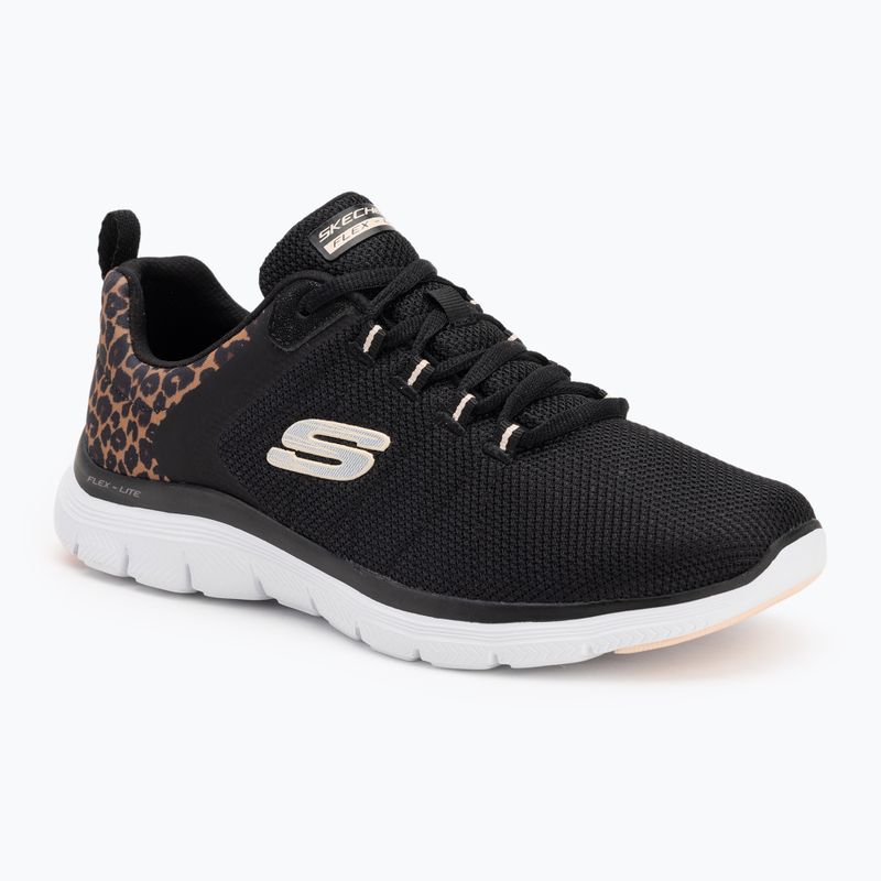 SKECHERS women's shoes Flex Appeal 4.0 Wild Ballad black/leopard