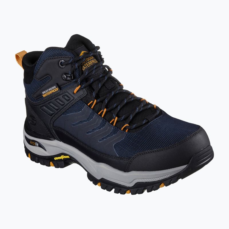 SKECHERS Arch Fit Dawson Raveno navy/black men's trekking shoes 7