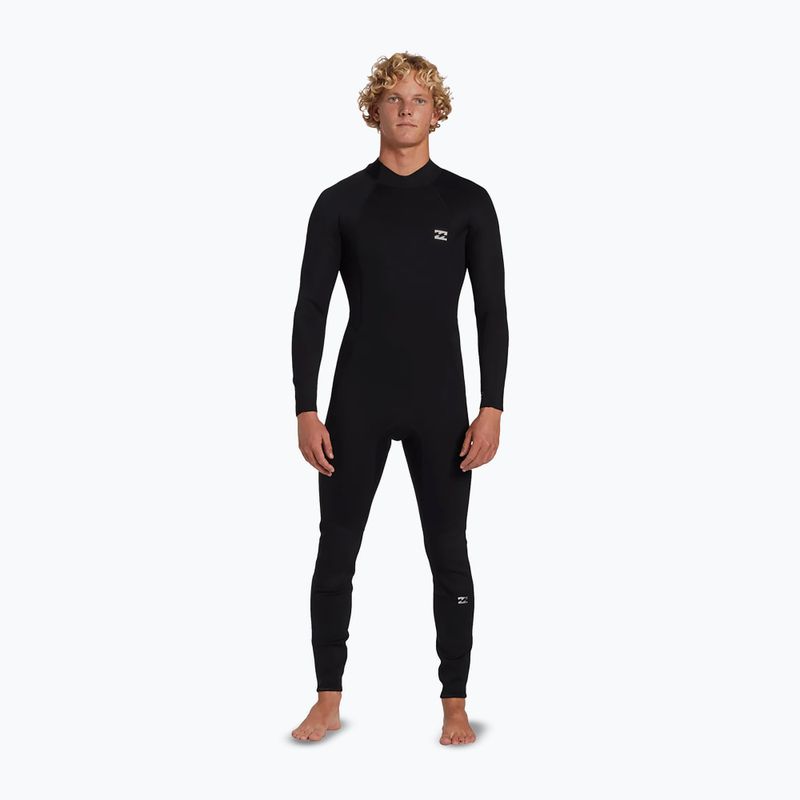 Men's wetsuit Billabong 4/3 mm Foil Back Zip black