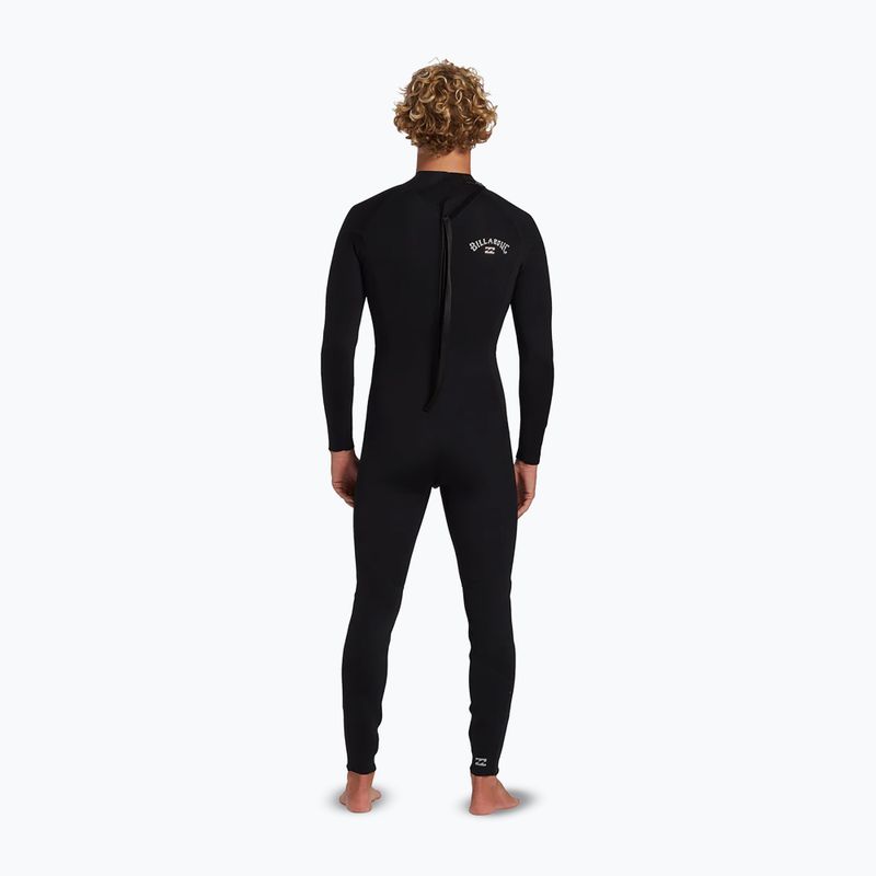 Men's wetsuit Billabong 4/3 mm Foil Back Zip black 2