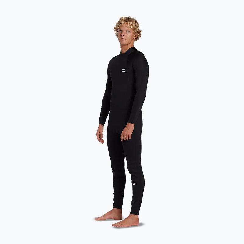 Men's wetsuit Billabong 4/3 mm Foil Back Zip black 3