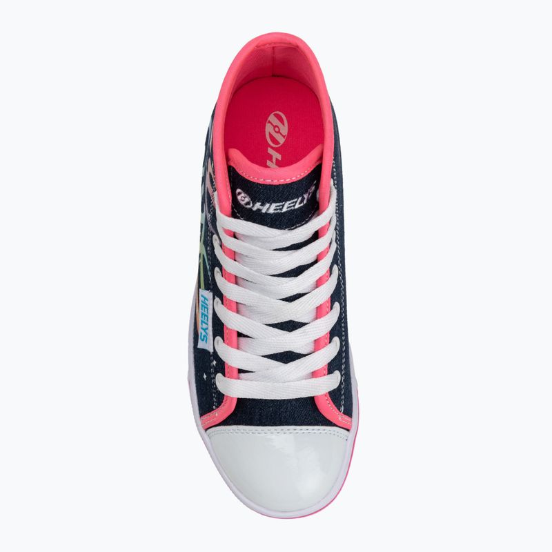 Heelys Veloz denim/rainbow children's shoes 6