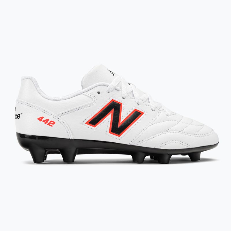 New Balance 442 V2 Academy FG children's football boots white JS43FWD2.M.035 2