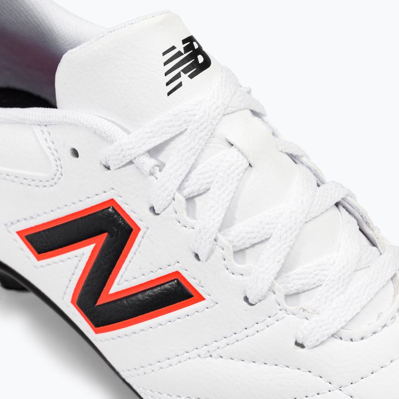 New Balance 442 V2 Academy FG children's football boots white JS43FWD2.M.035 8