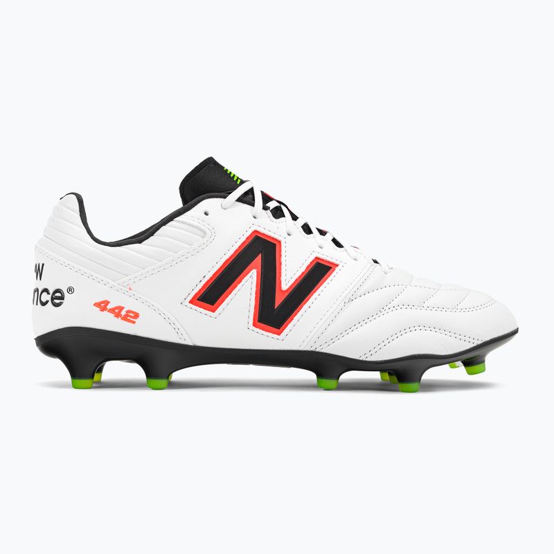 New Balance 442 V2 Pro FG men's football boots white and black MS41FWD2.D.095 2