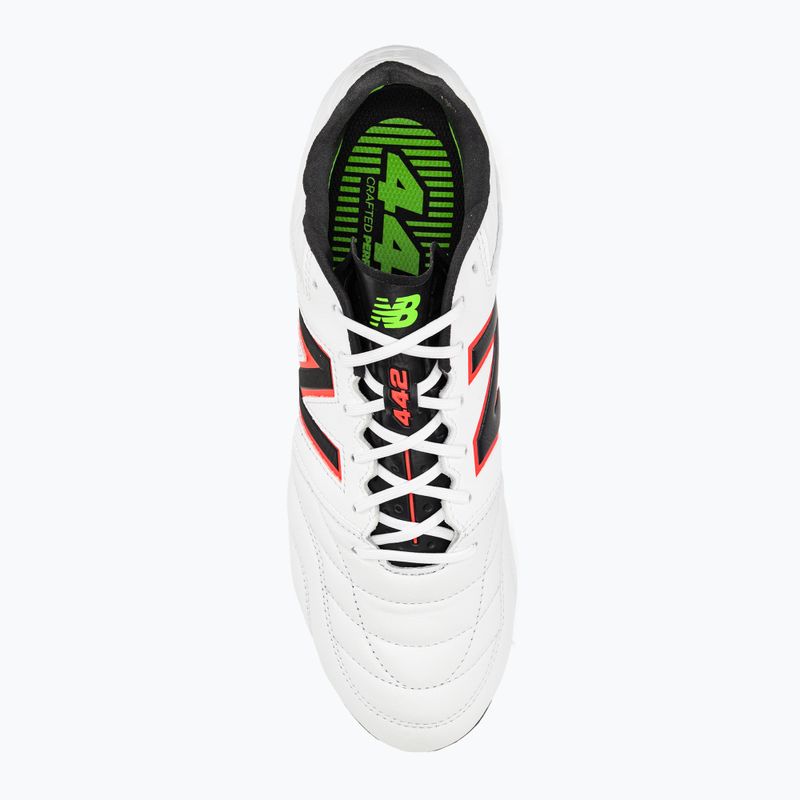New Balance 442 V2 Pro FG men's football boots white and black MS41FWD2.D.095 6