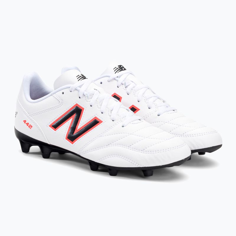 New Balance 442 V2 Academy FG men's football boots white MS43FWD2.D.080 4