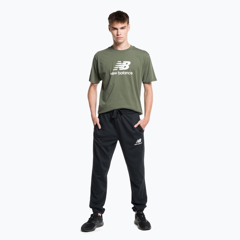 New Balance Essentials Stacked Logo French men's training trousers black MP31539BK 2