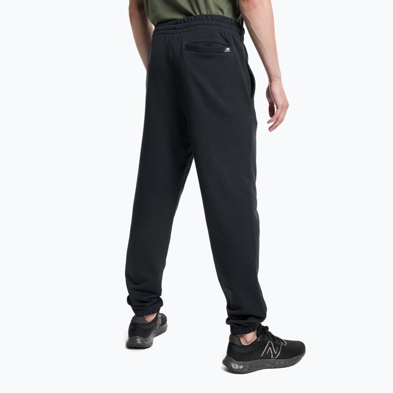 New Balance Essentials Stacked Logo French men's training trousers black MP31539BK 3