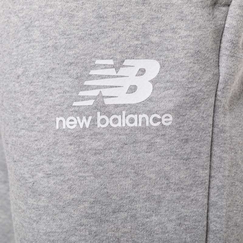 Women's training trousers New Balance Essentials Stacked Logo French grey WP31530AG 7