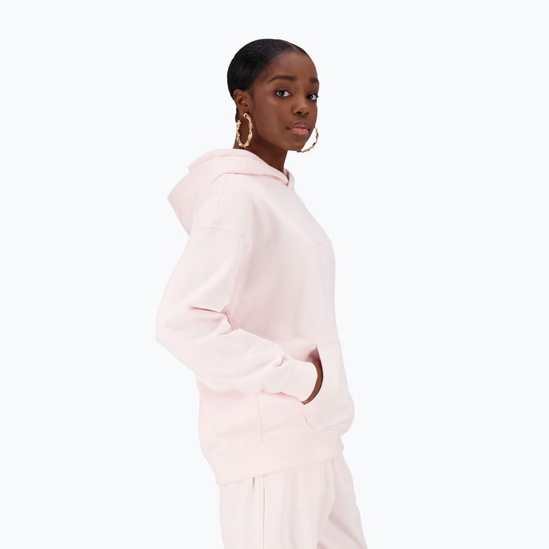 Women's training sweatshirt New Balance Athletics Nature State French Terry Hoodie maroon WT23554WAN 4