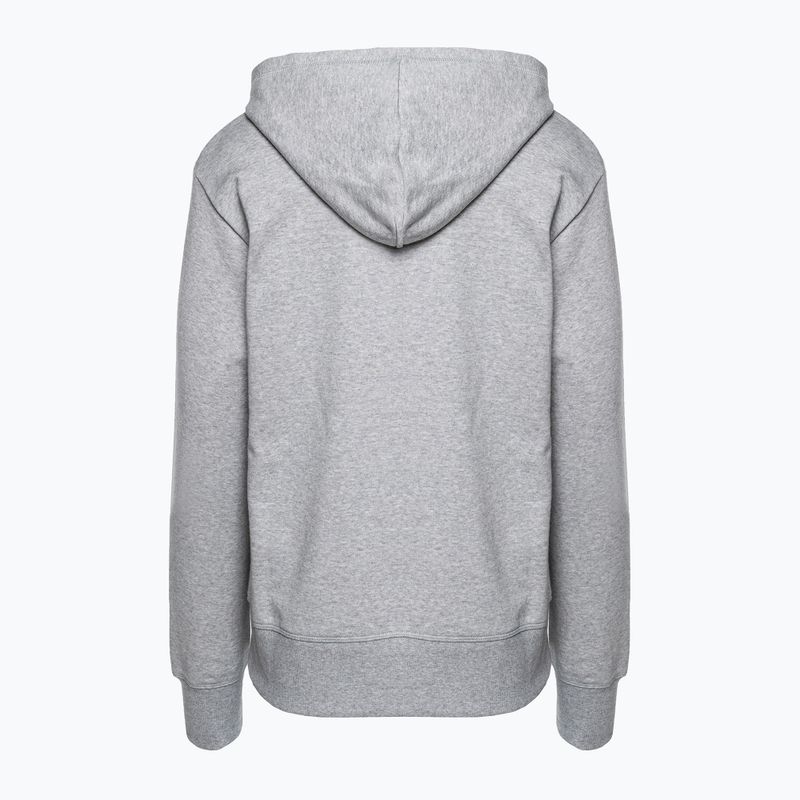 Women's training sweatshirt New Balance Essentials Stacked Logo French Terry Hoodie grey WT31533AG 6