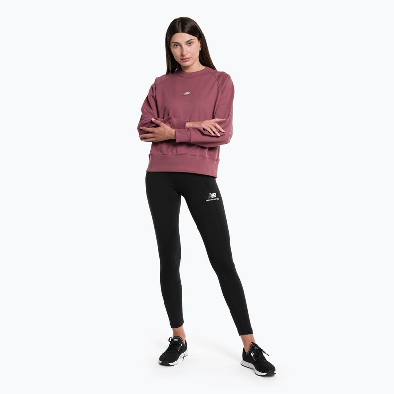 Women's training leggings New Balance Tight Essentials Stacked Logo Cotton black WP31509BK 2