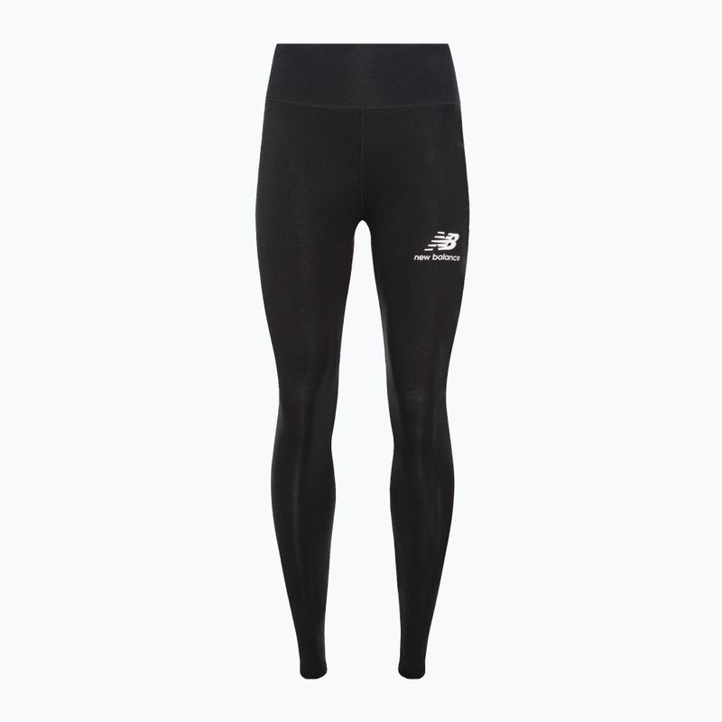 Women's training leggings New Balance Tight Essentials Stacked Logo Cotton black WP31509BK 5