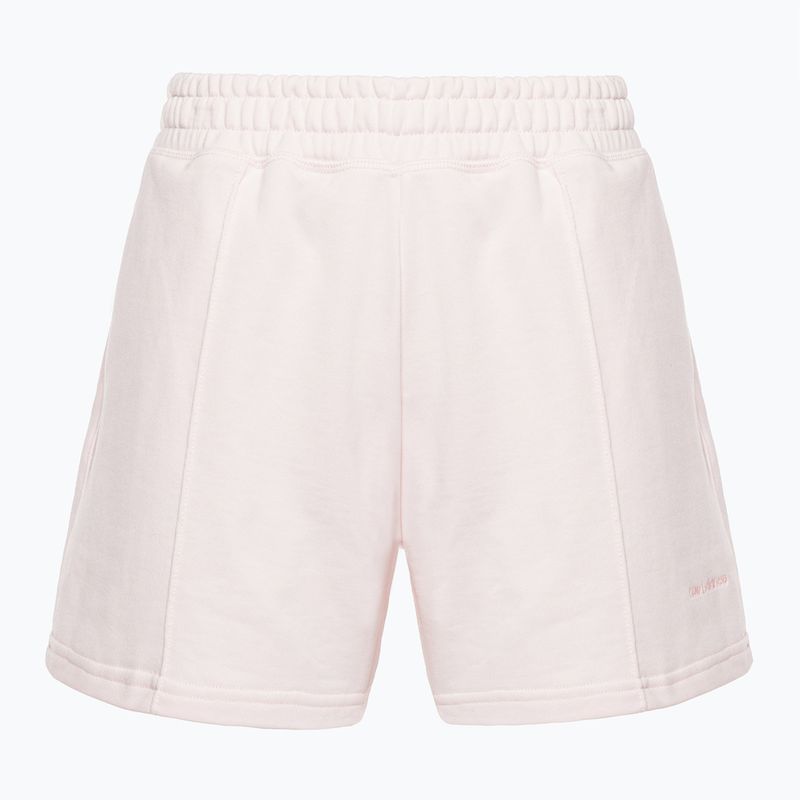 Women's New Balance Athletics Nature State French Terry training shorts pink WS23552WAN 5