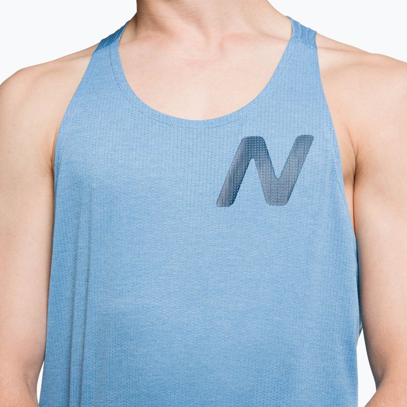 Men's running tank top New Balance Graphic Impact Run Singlet blue MT21276HBT 4