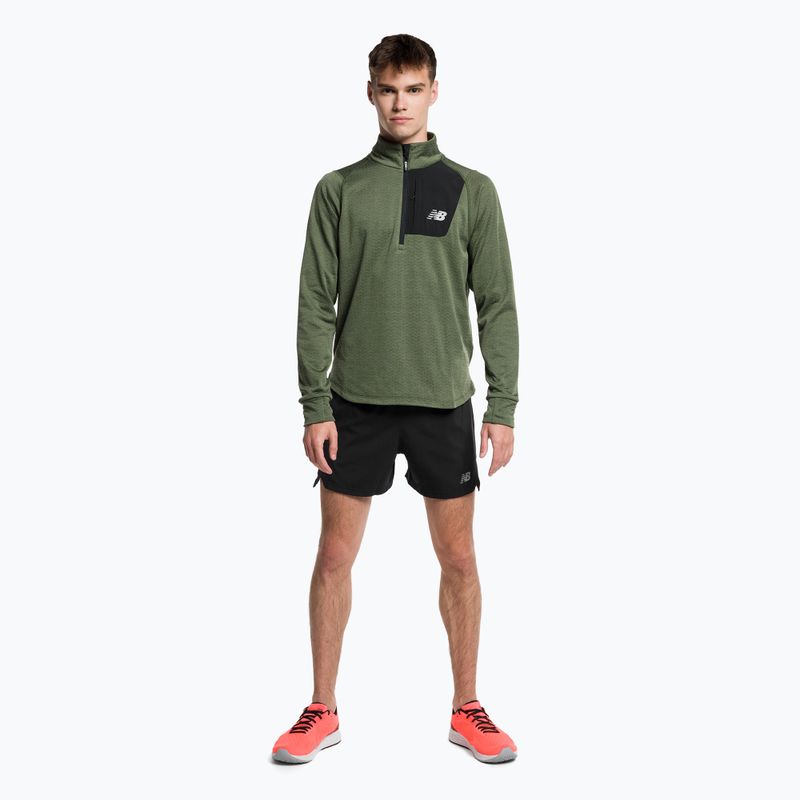 Men's training t-shirt New Balance Top NB Heat Grid Half Zip grey MT23252DO1 2
