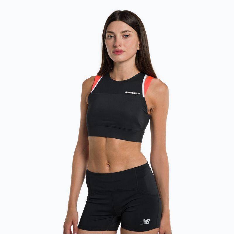 New Balance Shape Shield Crop running bra black WB21110NDF