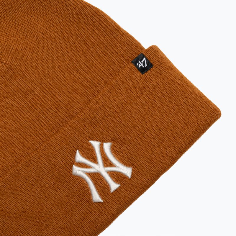 47 Brand MLB New York Yankees Haymaker winter beanie burnt orange 3