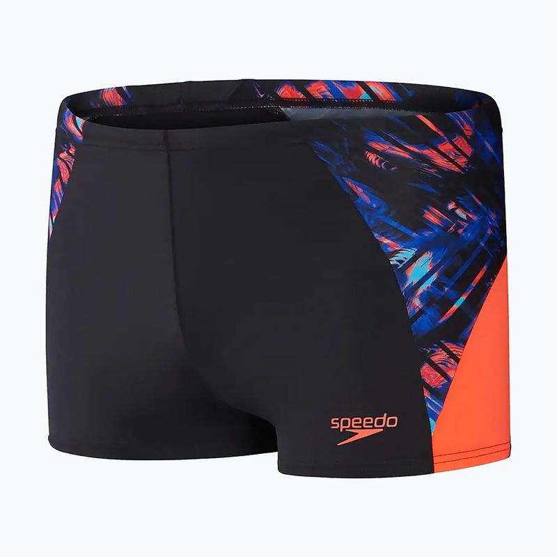 Men's Speedo ECO END+ Splice swim shorts black/orange 6