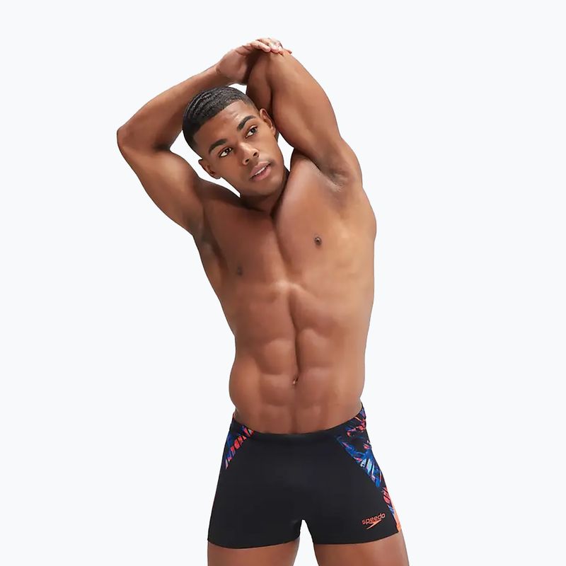Men's Speedo ECO END+ Splice swim shorts black/orange 12