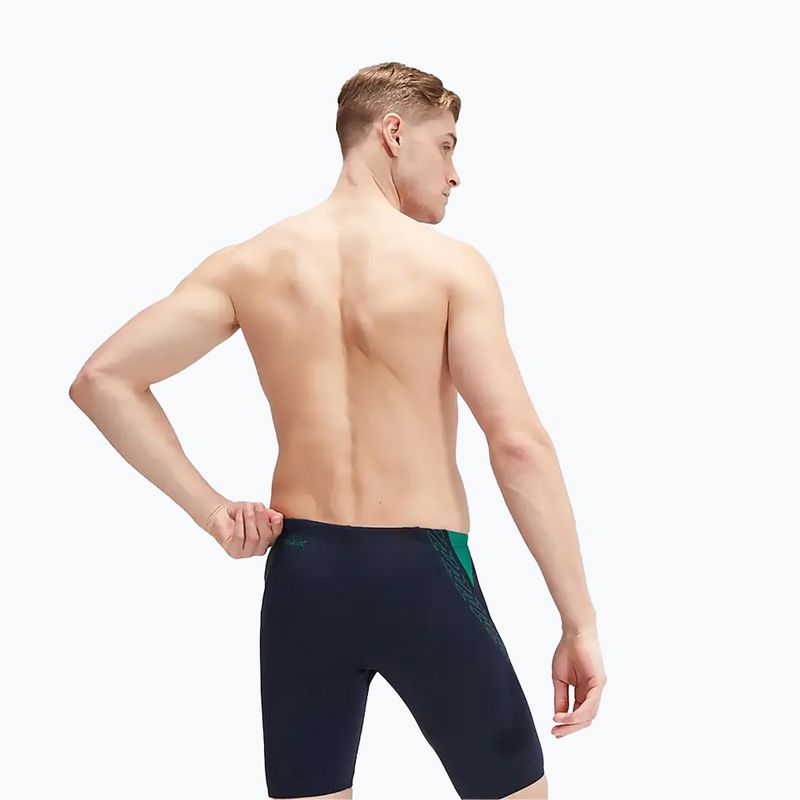 Men's Speedo Hyper Boom Splice swim trunks navy/green 10