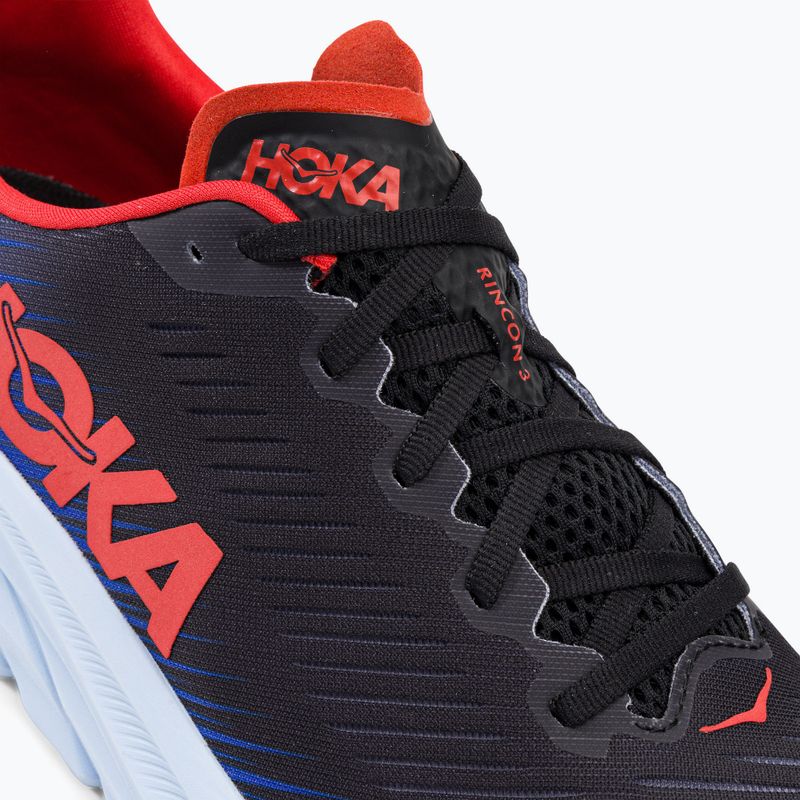 HOKA men's running shoes Rincon 3 black-blue 1119395-BDGB 8