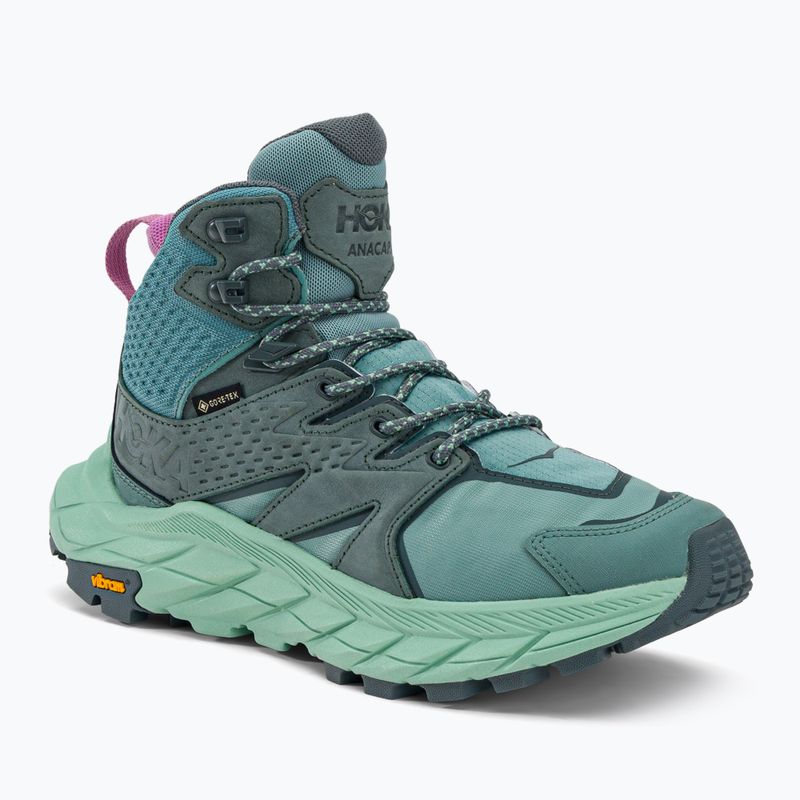Women's trekking boots HOKA Anacapa Mid GTX green 1119372-TMGR