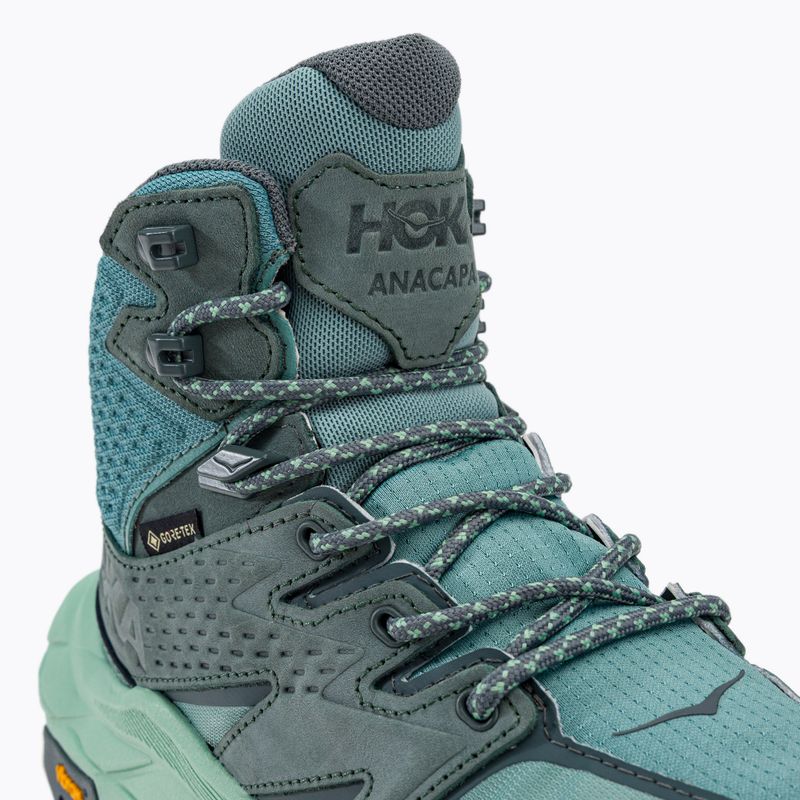 Women's trekking boots HOKA Anacapa Mid GTX green 1119372-TMGR 12