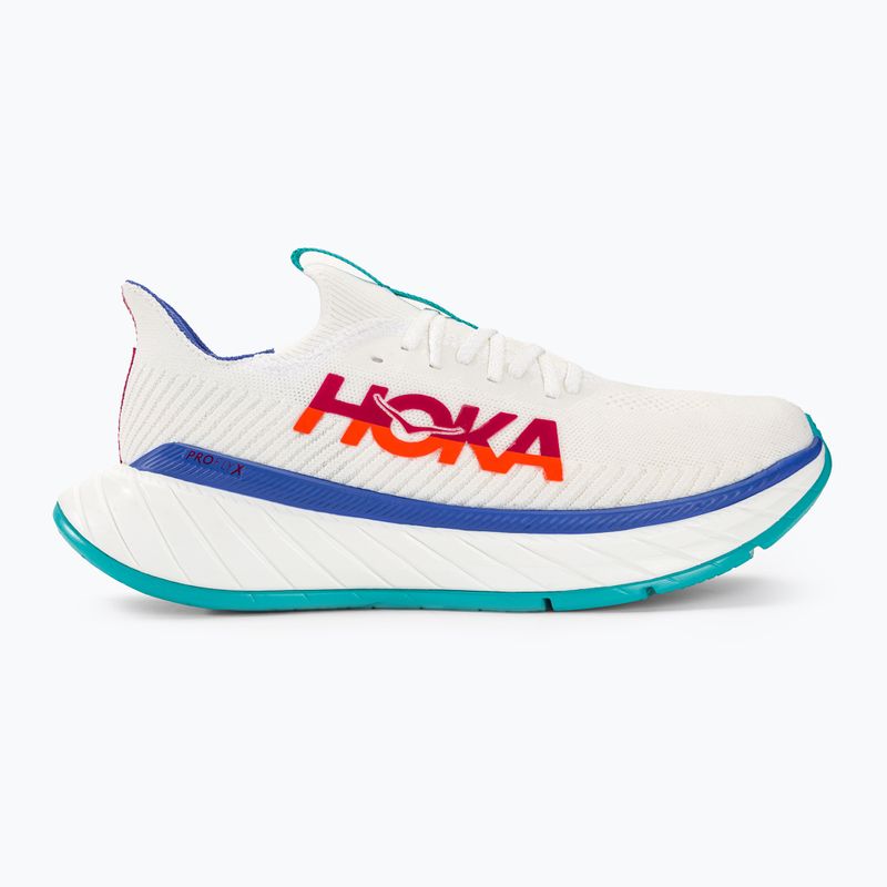 Men's running shoes HOKA Carbon X 3 white/flame 2