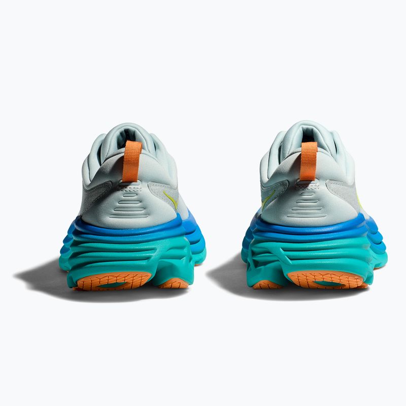 HOKA Bondi 8 men's running shoes ice flow/bit of blue 3