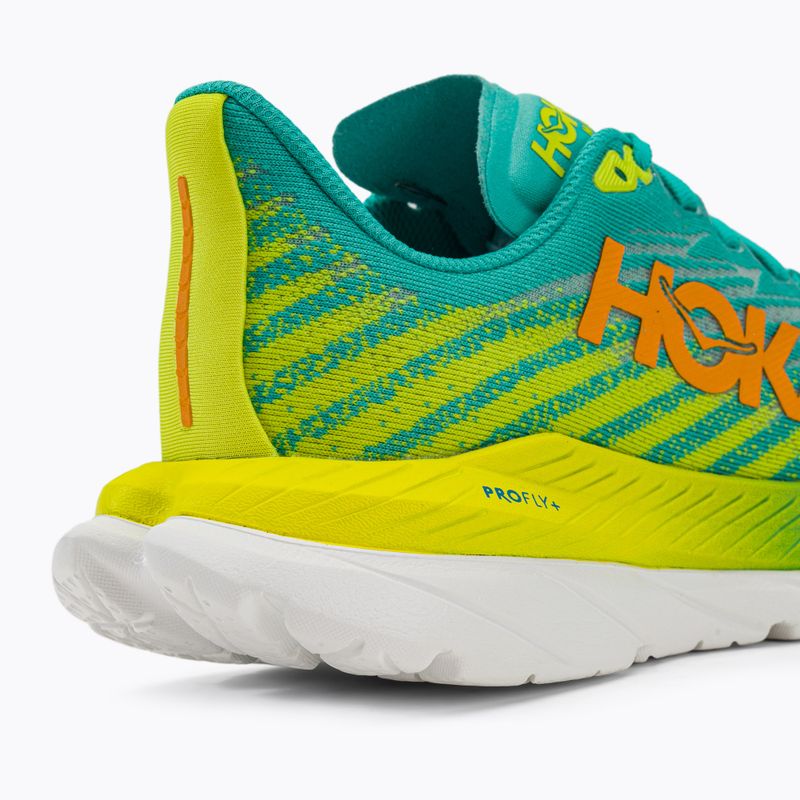 Women's running shoes HOKA Mach 5 blue/yellow 1127894-CEPR 8