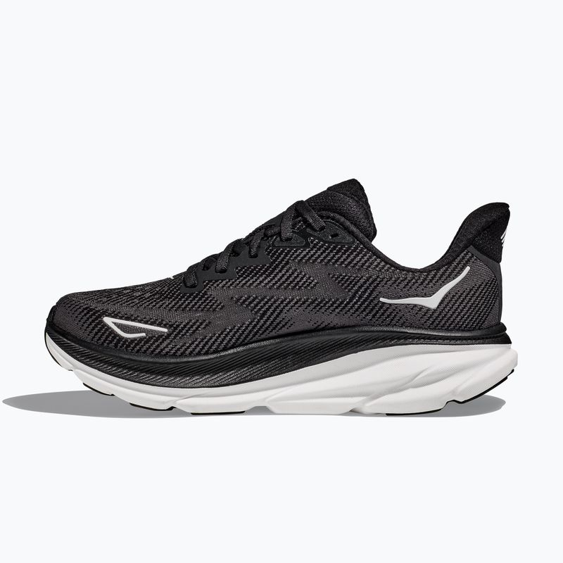 Women's running shoes HOKA Clifton 9 black/white 10