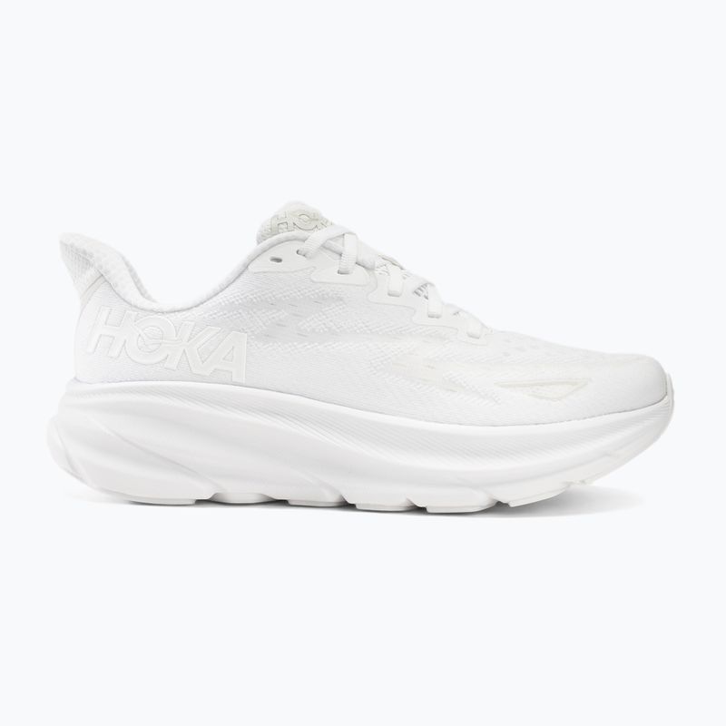 Women's running shoes HOKA Clifton 9 white/white 2