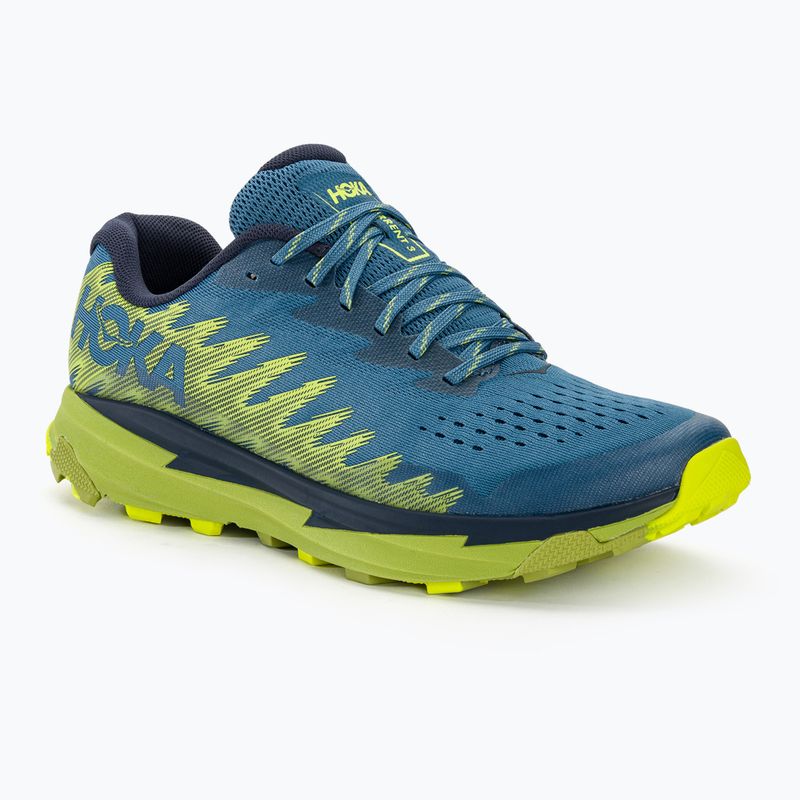 HOKA Torrent 3 men's running shoes bluesteel/dark citron