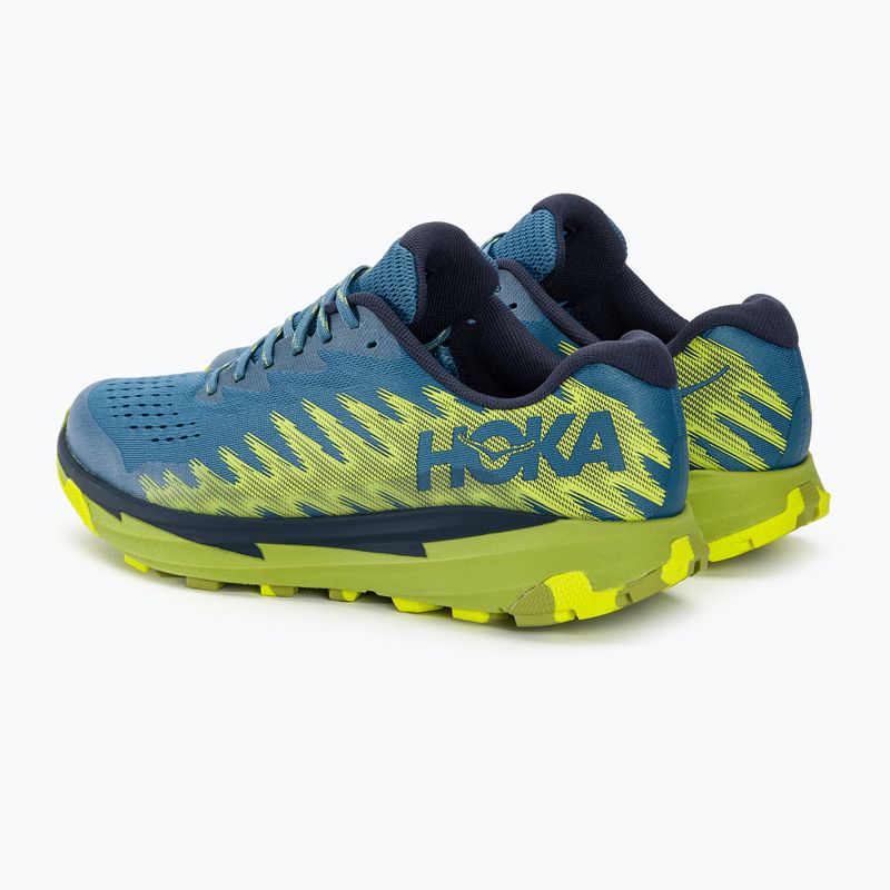 HOKA Torrent 3 men's running shoes bluesteel/dark citron 3