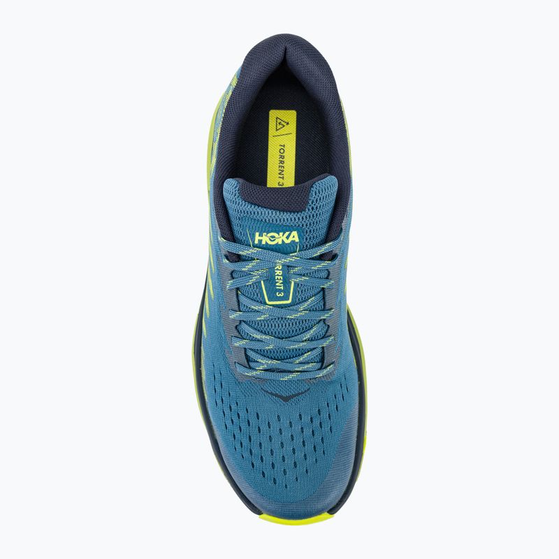 HOKA Torrent 3 men's running shoes bluesteel/dark citron 6