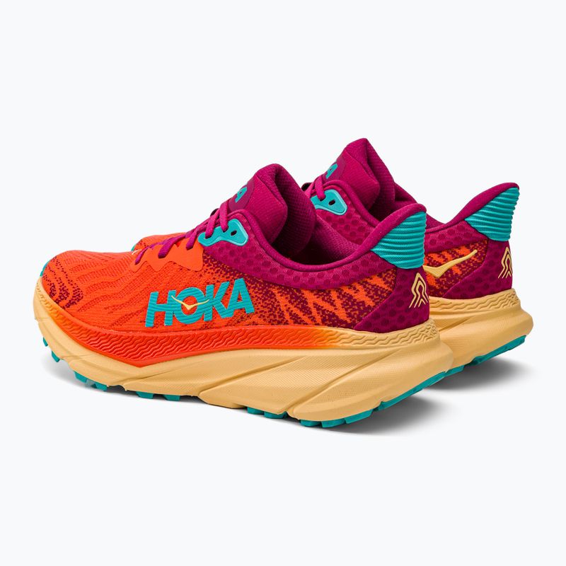 HOKA men's running shoes Challenger ATR 7 flame/cherries jubilee 1134497-FCJB 4
