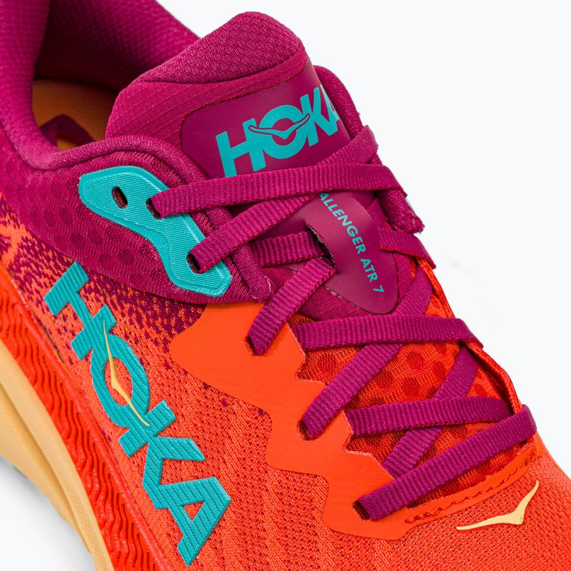 HOKA men's running shoes Challenger ATR 7 flame/cherries jubilee 1134497-FCJB 8