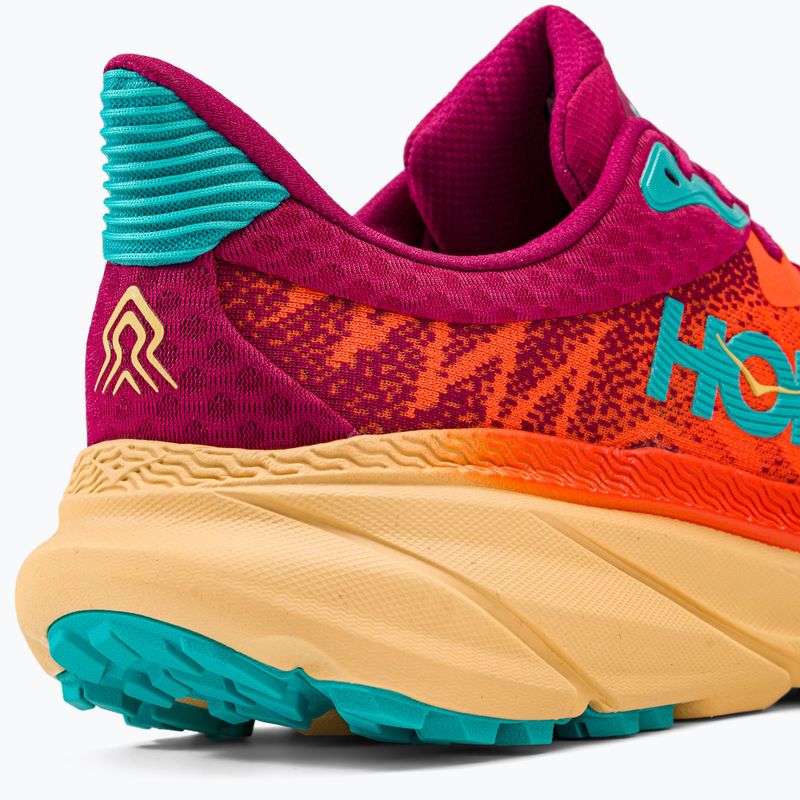 HOKA men's running shoes Challenger ATR 7 flame/cherries jubilee 1134497-FCJB 9