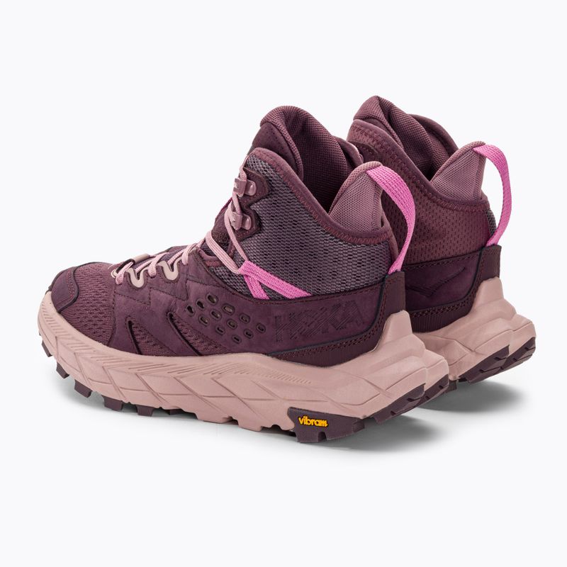 Women's trekking shoes HOKA Anacapa Breeze Mid raisin/pale mauve 4