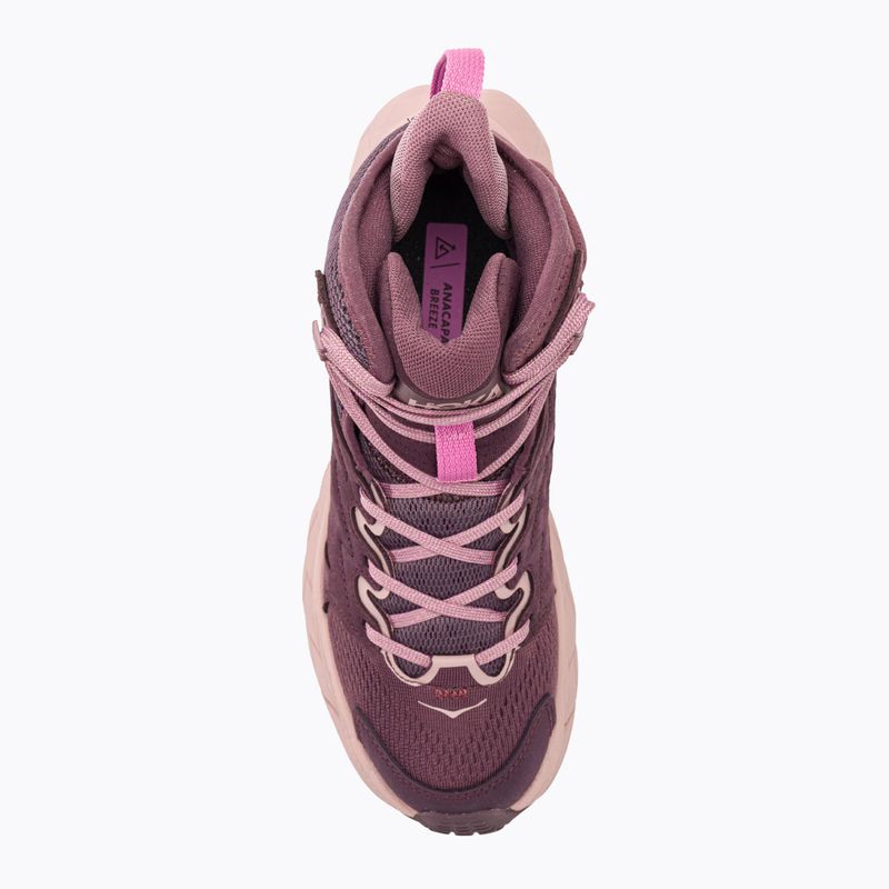 Women's trekking shoes HOKA Anacapa Breeze Mid raisin/pale mauve 7