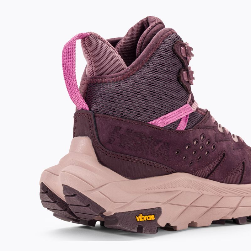 Women's trekking shoes HOKA Anacapa Breeze Mid raisin/pale mauve 11