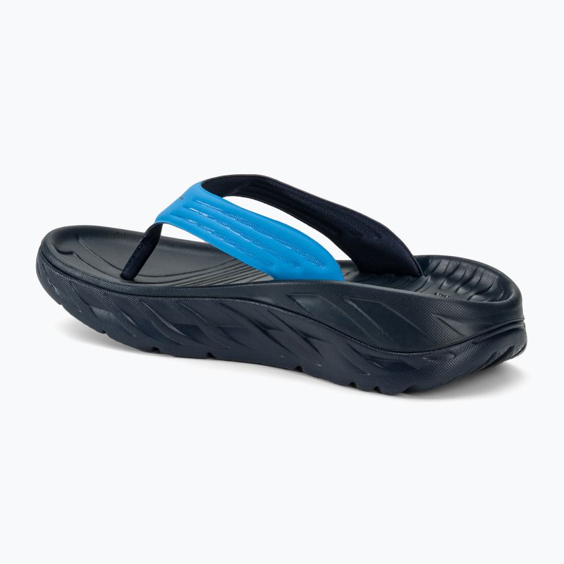 Men's HOKA ORA Recovery diva blue/outer space flip flops 3
